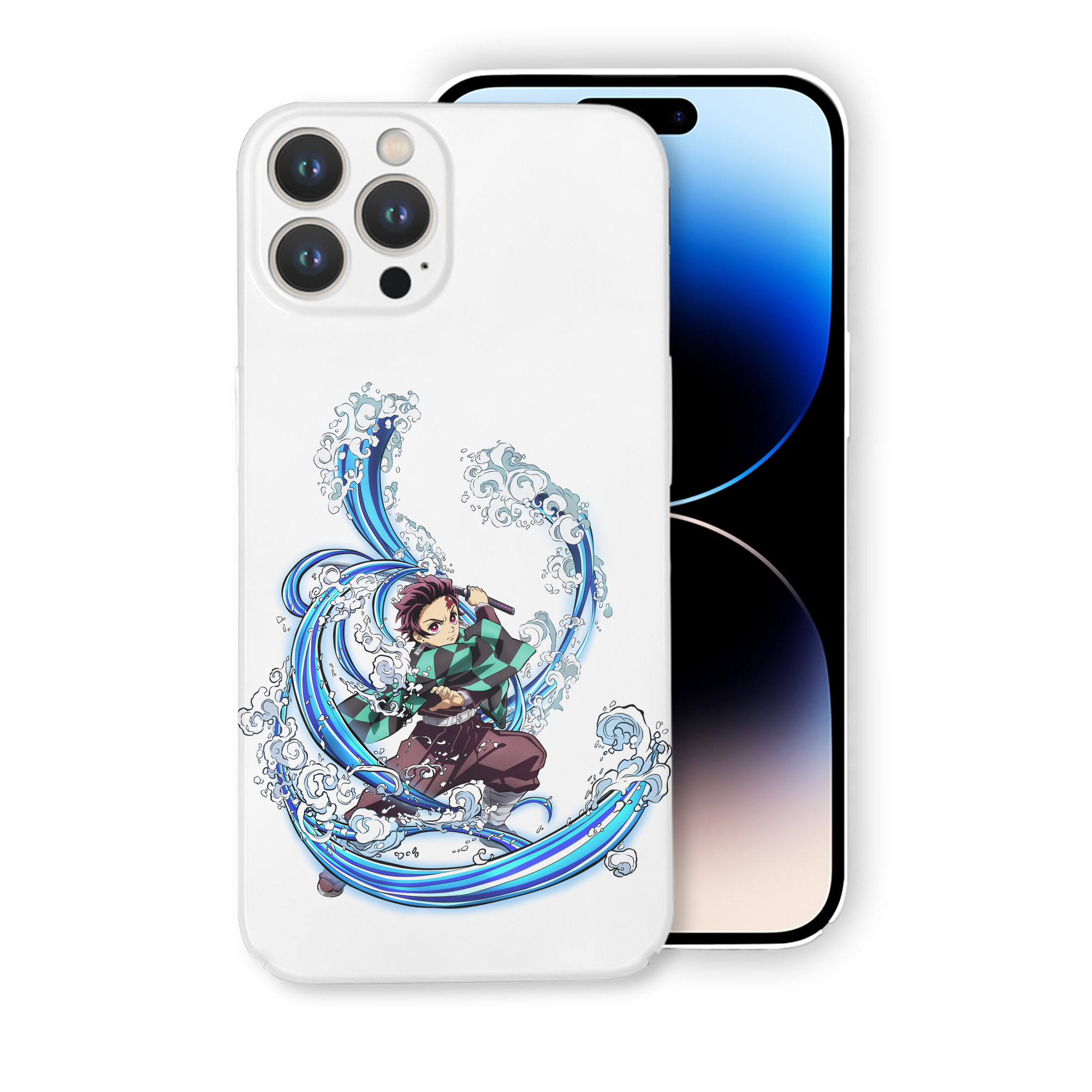 （画像用） 鬼滅の刃 竈門 炭治郎／かまど たんじろう Kamado Tanjirou 【iPhone 14シリーズ対応】ハードケース